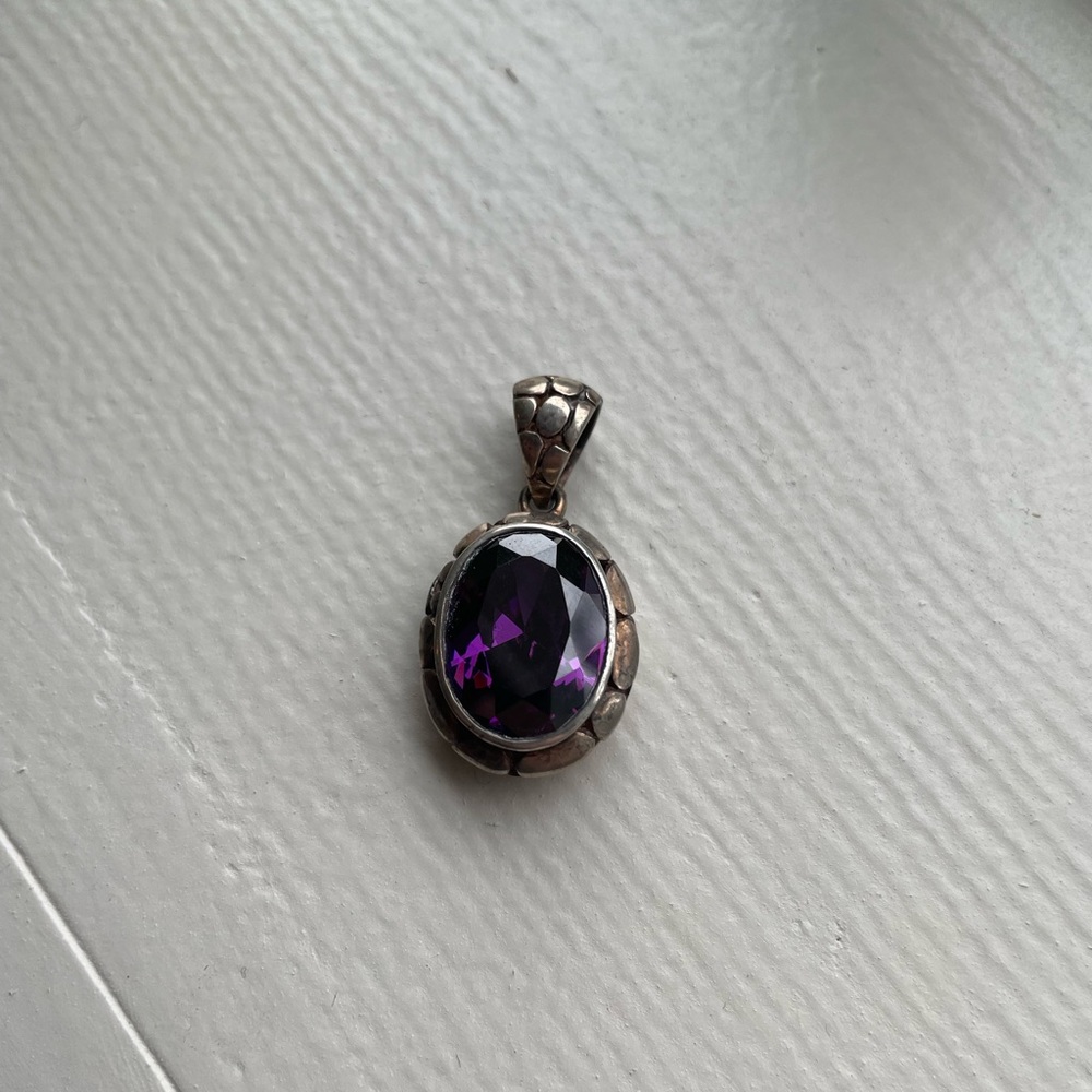 Purple Swarovski Pendant